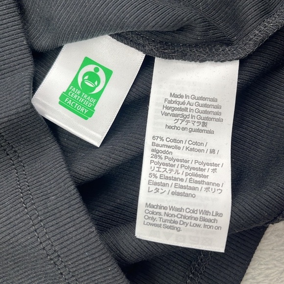 J. Crew Classic Black Short Sleeve Cropped Tee - Picture 5 of 8